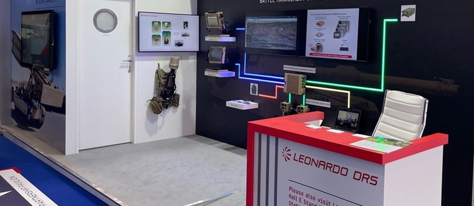 Leonardo DRS booth at MSPO 2022