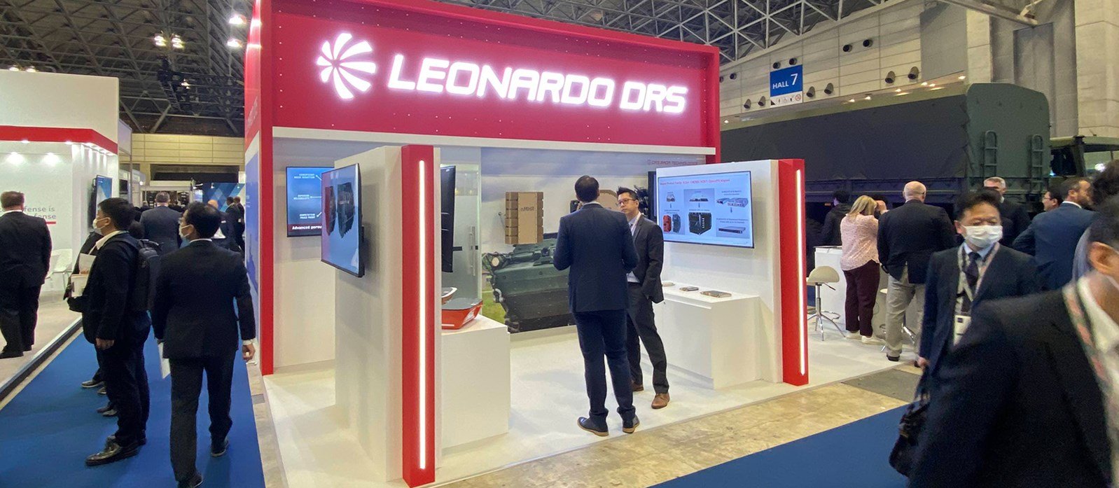 Leonardo DRS booth at DSEI Japan 2023